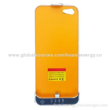Hot-sale External Battery Charger Case for iPhone 5, Digital Cameras, 5V/800mA Input